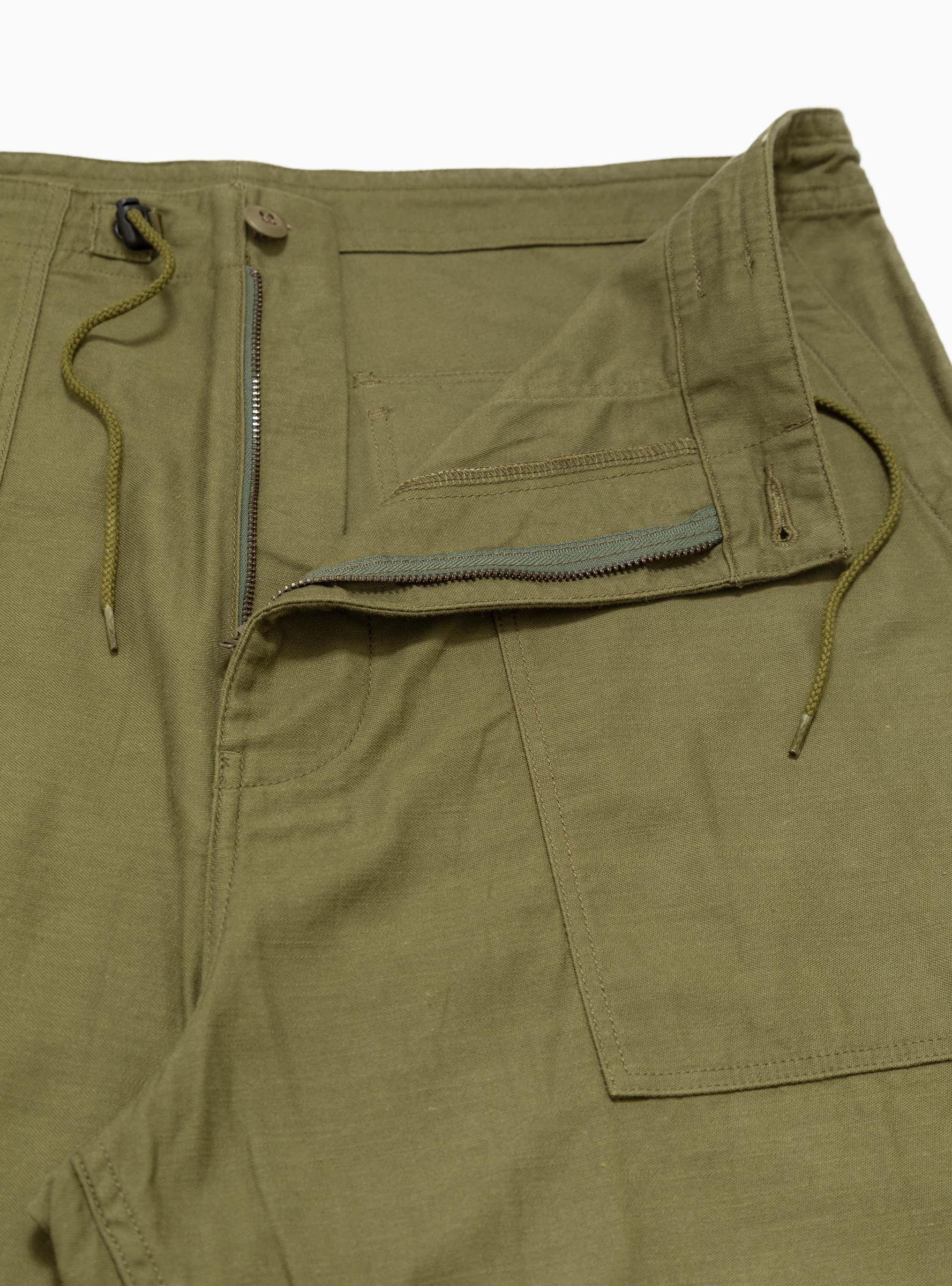 String Sateen Fatigue Trousers Olive by Needles | Couverture & The