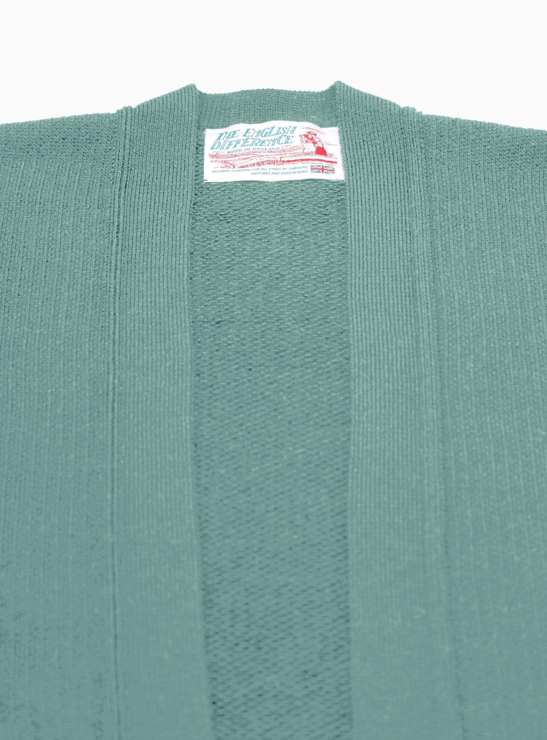 Cotton Open Cardigan Teal by The English Difference Couverture