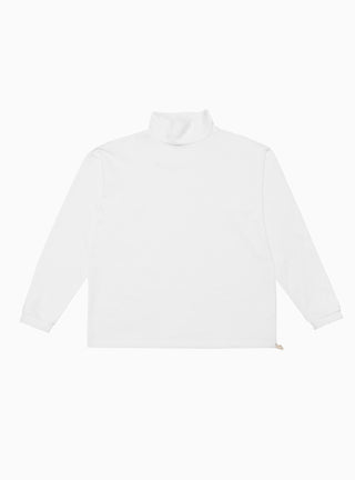 Long Sleeve High Neck Tee White by Drop Out Sports | Couverture & The Garbstore