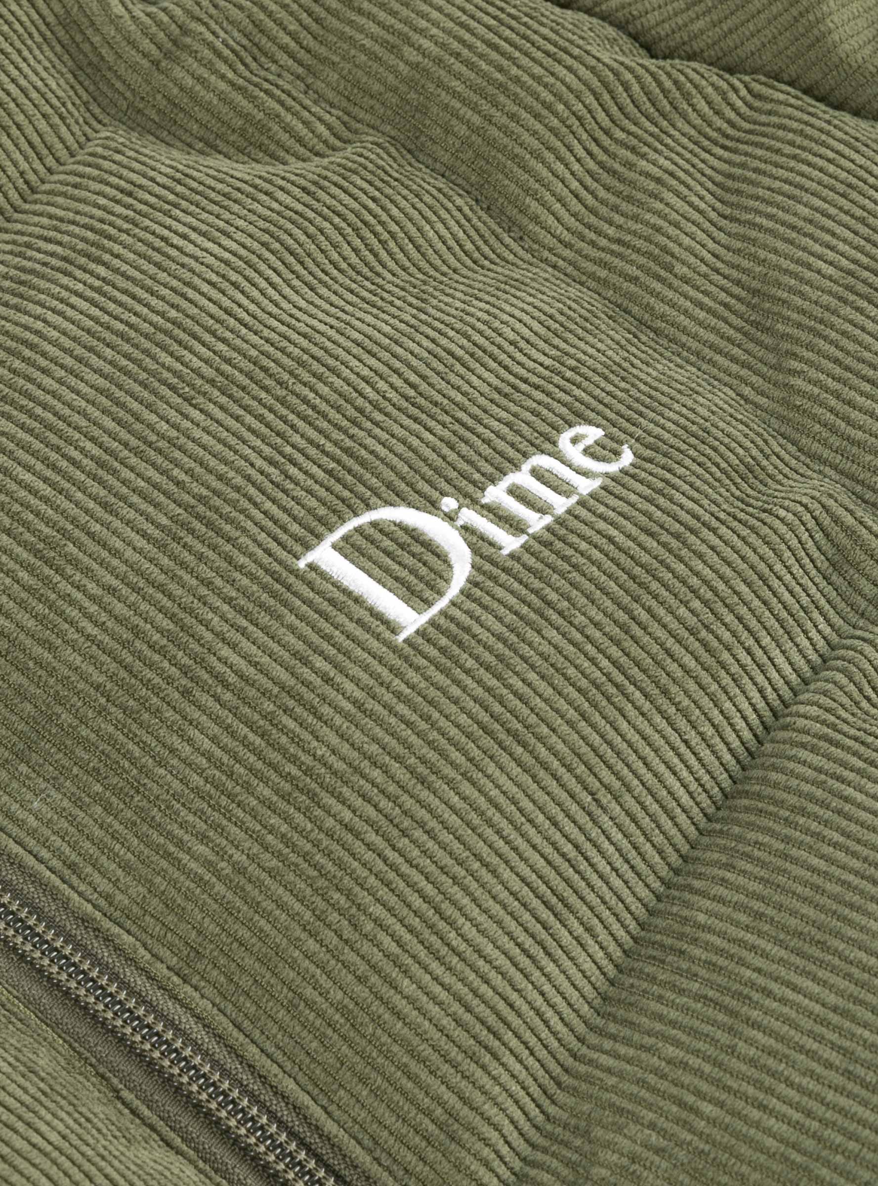 Corduroy Wave Puffer Jacket Olive by Dime | Couverture & The Garbstore
